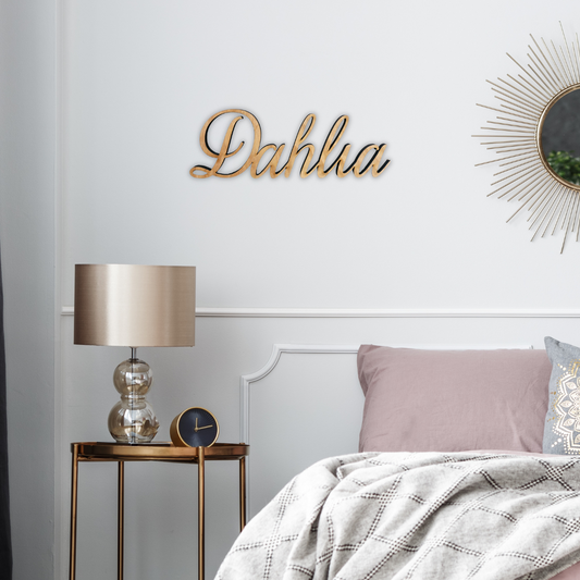 Wood Name Sign